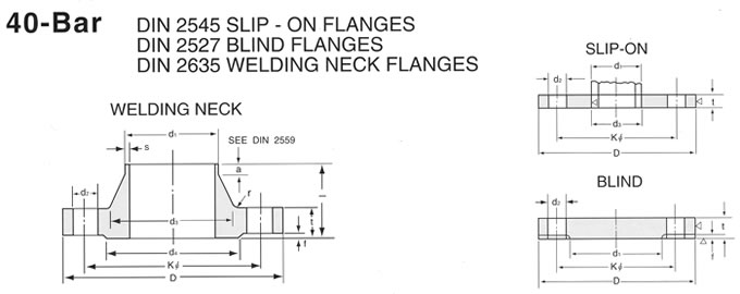 DIN 40 BAR FLANGE DRAWING, JINAN LINKIN TRADE CO., LTD